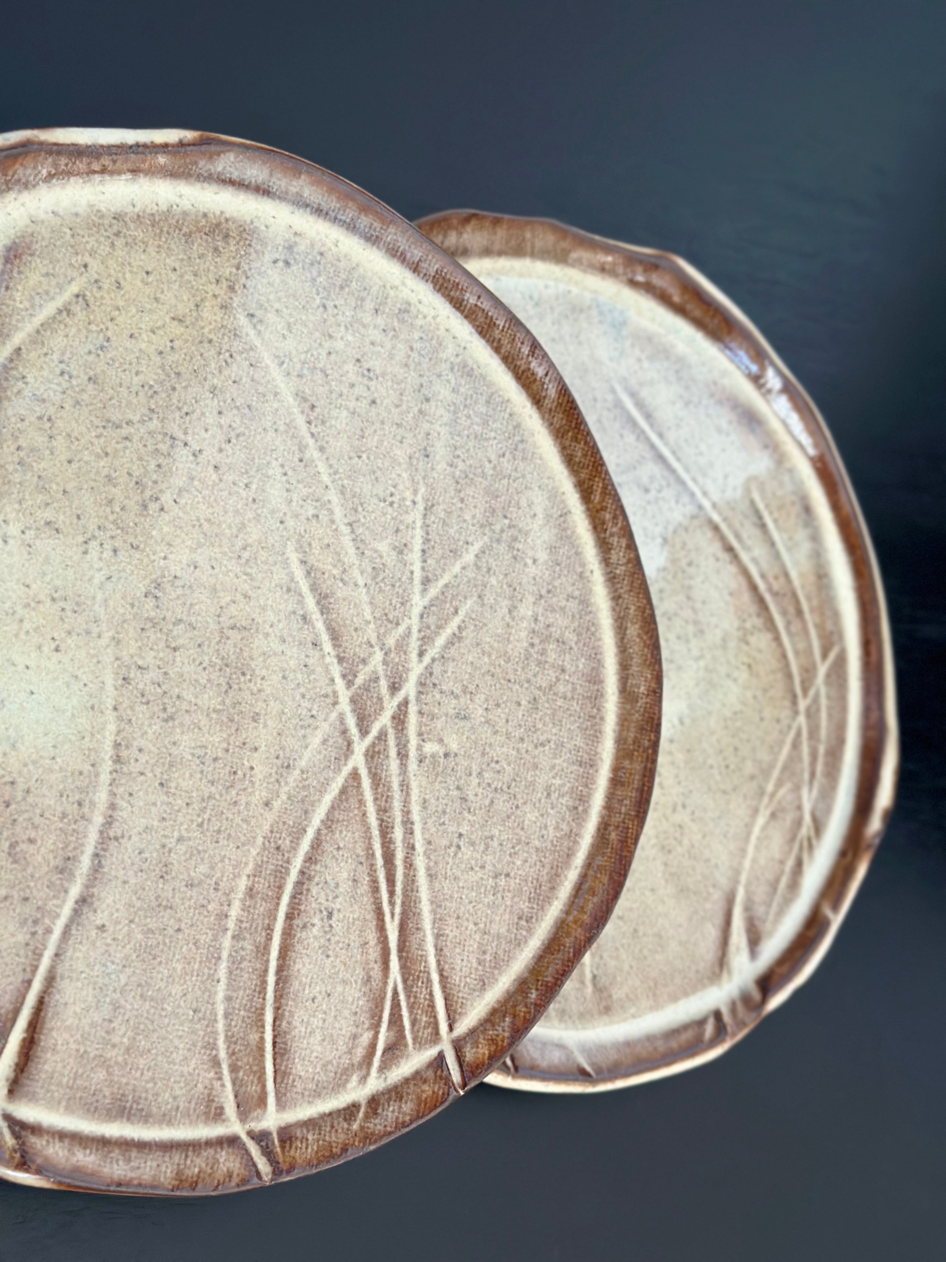 Two small Hazelnut Plates